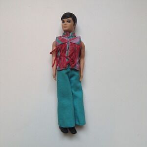 Vintage 70s Topper Dawn Dancing Gary Doll WORKS - Fringed‎ Vest Outfit + Shoes